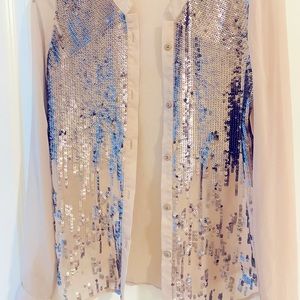 Buckle boutique women’s long sleeve shirt size S